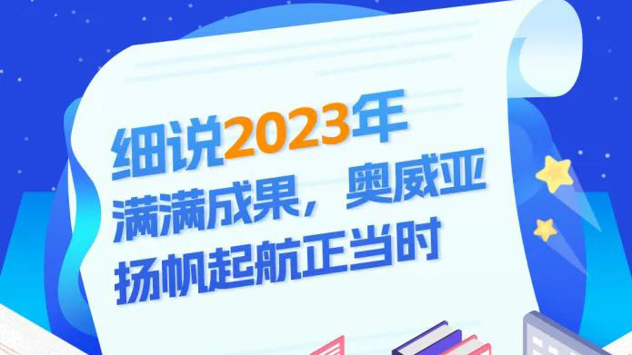 細說2023滿滿成果，奧威亞揚帆起航正當時